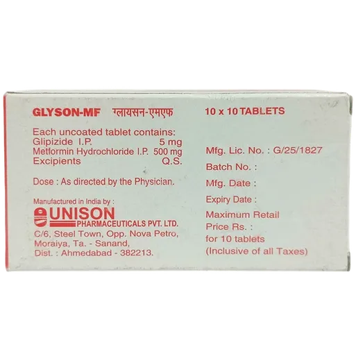 glyson mf tablet 10's